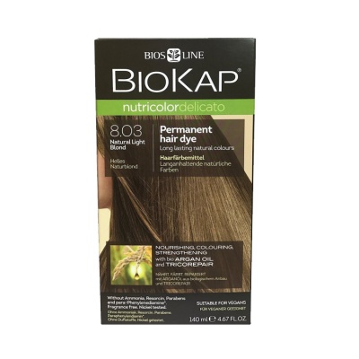 BioKap Natural Light Blond 8.03 Permanent Hair Dye 140ml